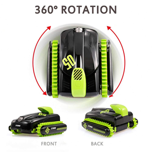  ماشین کنترلی تانک دوزیست آب و خاک سبز Amphibious Car Waterproof Remote Control 1:16 -اسباب بازی